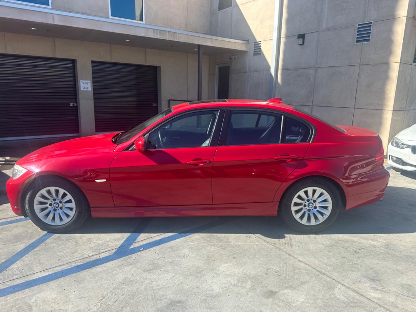 2009 Red /Black BMW 3-Series 328i (WBAPH57539N) with an 3.0L L6 DOHC 24V engine, Automatic transmission, located at 30 S. Berkeley Avenue, Pasadena, CA, 91107, (626) 248-7567, 34.145447, -118.109398 - New Tires! V-6, Performance package! - Photo#1